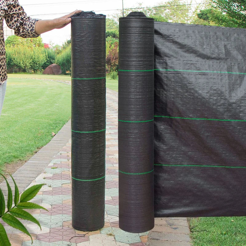Woven weed control fabric, Weed barrier fabric, Heavy-duty, Anti slip outdoor mat, Plant protective cover, Weed control and pest