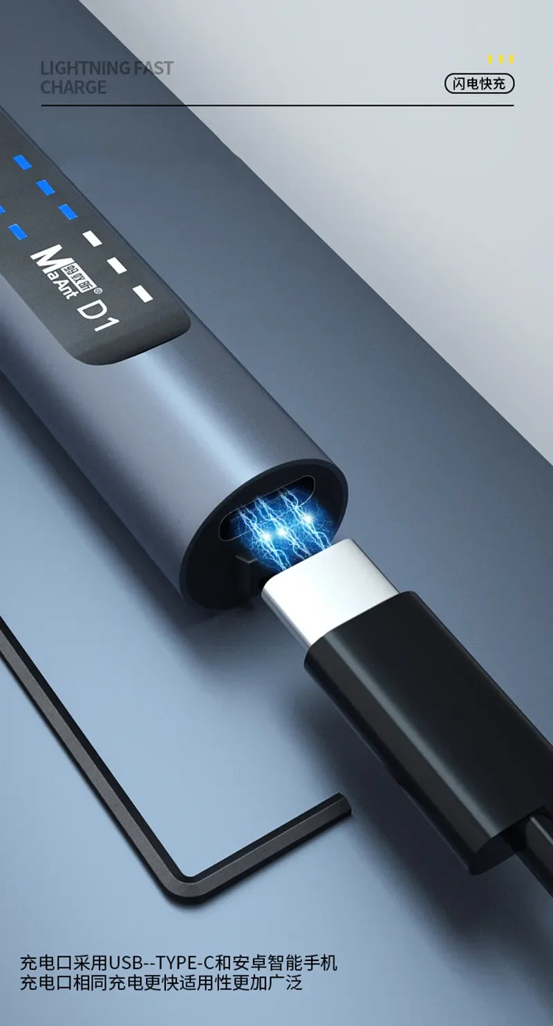 MaAnt D1 D2 Electric Grinding Pen Intelligent Charging Engraving Pen Phone CPU IC Polishing Lattice Cutting Tool  OCA  Remover