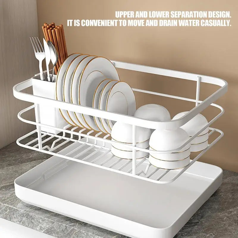 Kitchen Counter Dish Rack - Detachable Plate & Bowl Organizer - photo 2