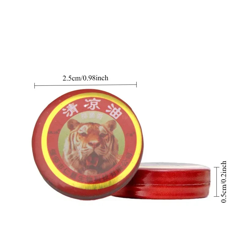10/40/60pcs Natural Tiger Balm Essential Oil Mosquito Elimination Headache Cold Dizziness Solid Balm Ointment Fragrance Unisex