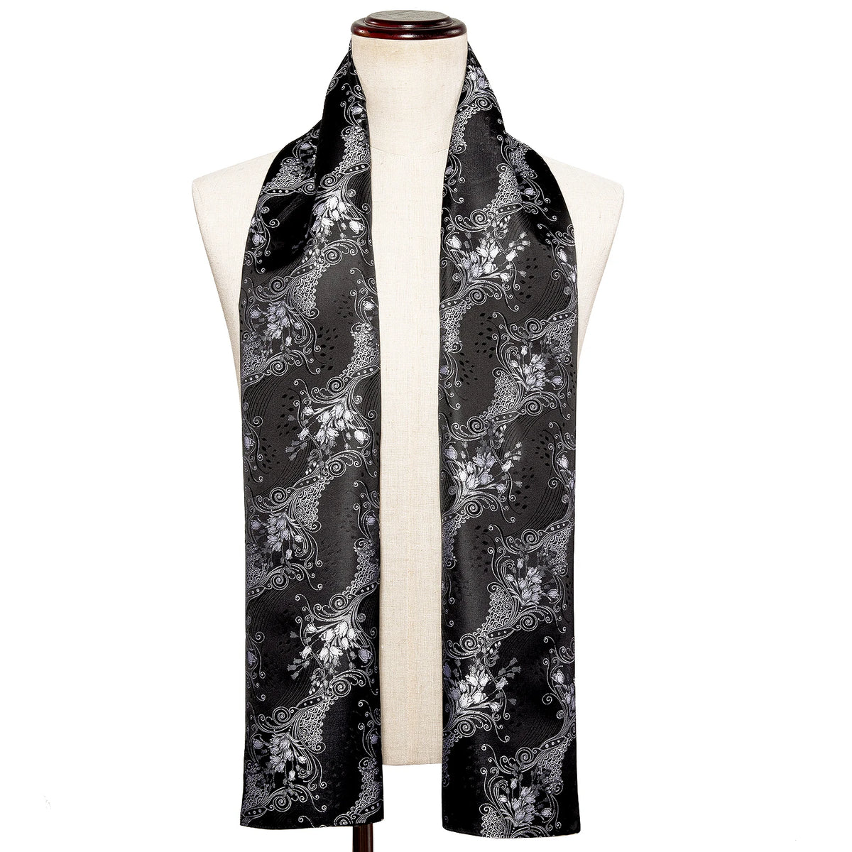 Men's Purple Paisley Long Scarf - 160cm Winter Wrap - photo 16