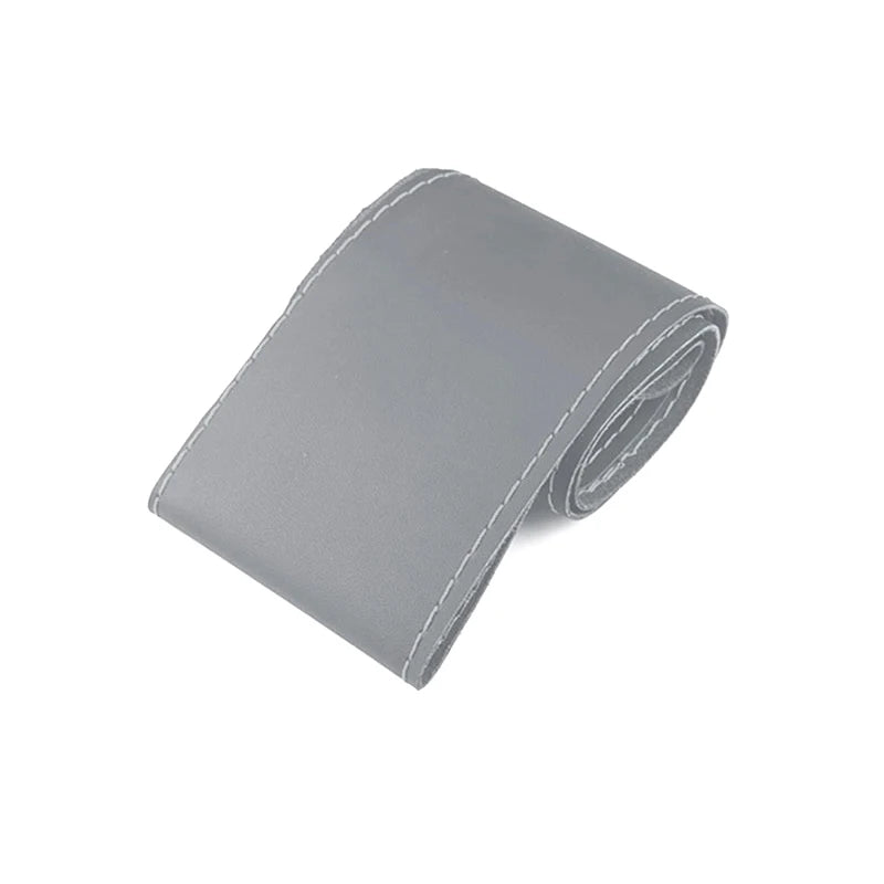 38cm DIY Microfiber Leather Steering Wheel Cover Kit