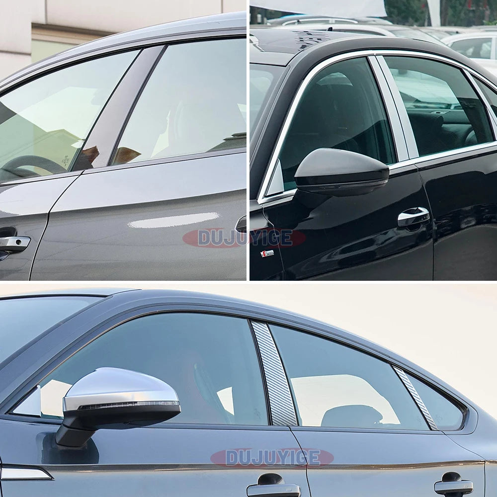 For Toyota Corolla 2019-2023 2020 2021 2022 Carbon Fiber Window Door Column Deal B C Pillar Post Cover Trim Sticker