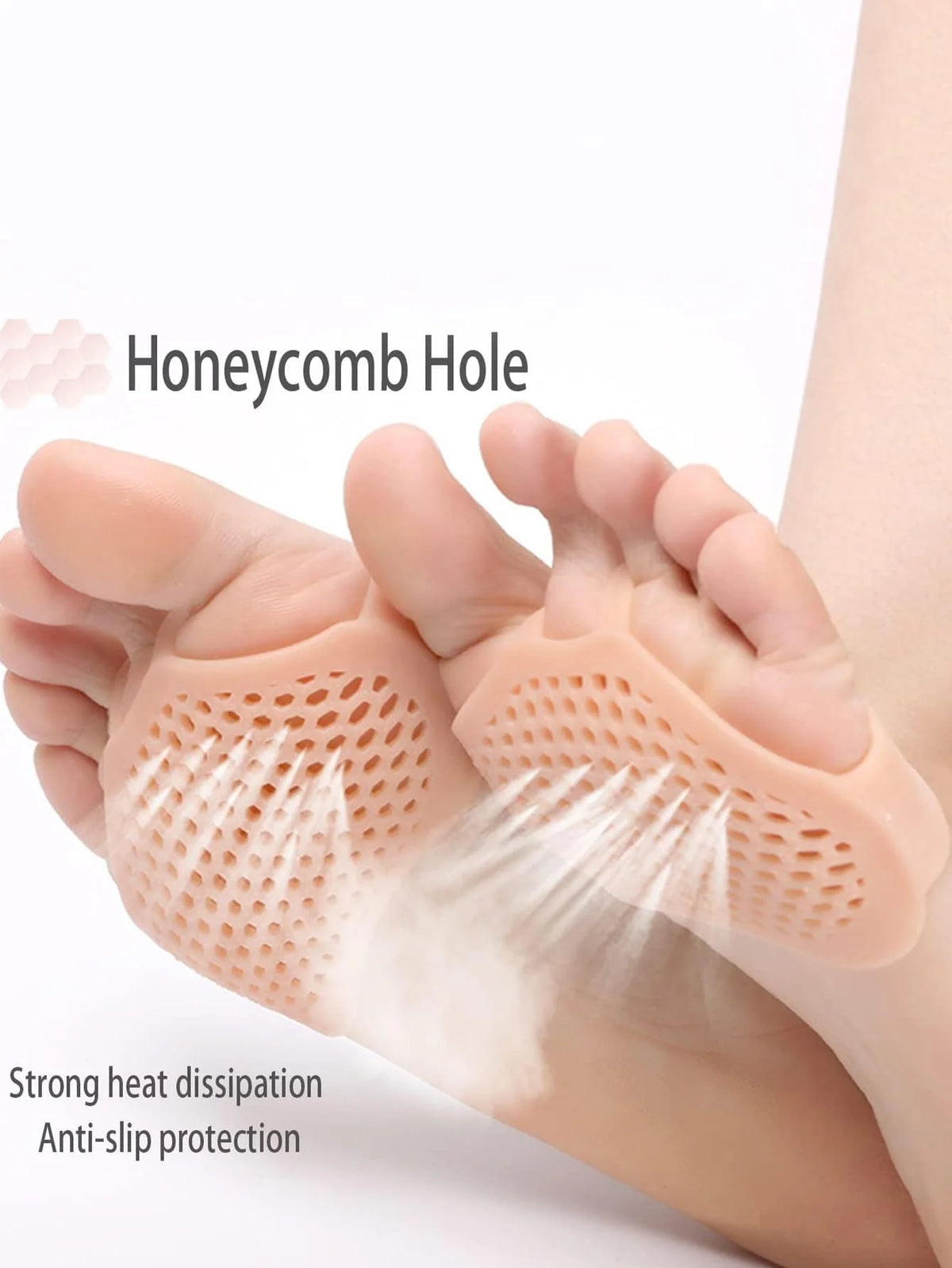 10 Sets Foot Pads 2 Pieces/Set of Soft Gel Reusable, Wear-Resistant Foot Pads, Forefoot Cushioning Shoes, Unisex