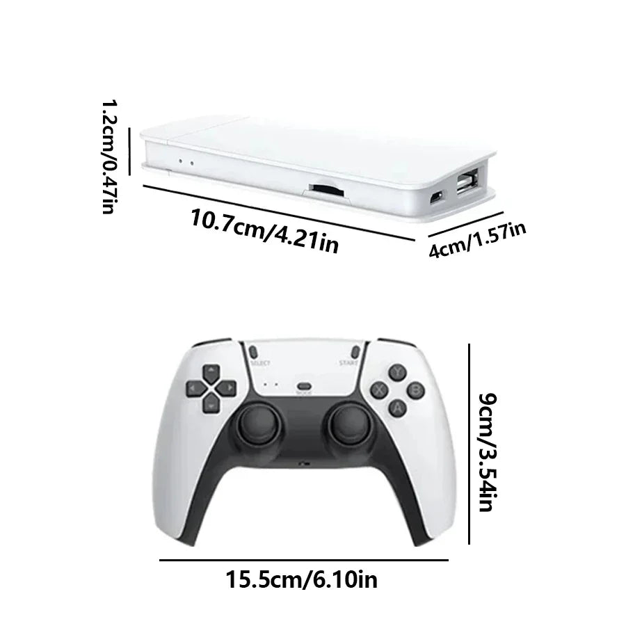 Wireless Gamepads M15 Game Stick Mini TV Handheld Game Console Video Game 256G 20000Plus Retro Game HD Output Two Player for PS1