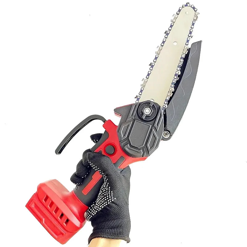 For Milwaukee 18V Battery Mini Chainsaw Woodworking with Handheld Electric 6 inch Logging Sawzall Portable Chainsaw Power Tool