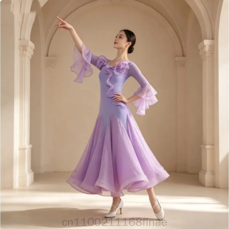 Women's modern ballroom competition dress