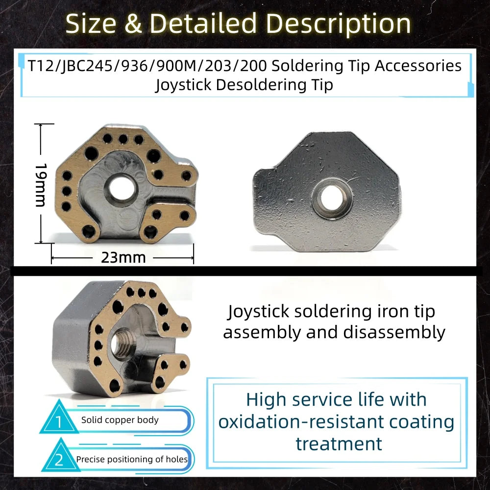T12/JBC245/936 Joystick soldering iron tip Heating mold for Xbox ps4 ps5 switch pro controller joystick Disassembly repair tools