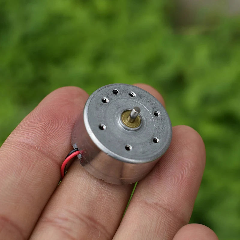RF-300CA-16220 DC 1.5V-3.7V 3V 7500RPM High Speed Mute Micro 24mm Round 300 Motor for Hobby Toy Solar Engine Fan
