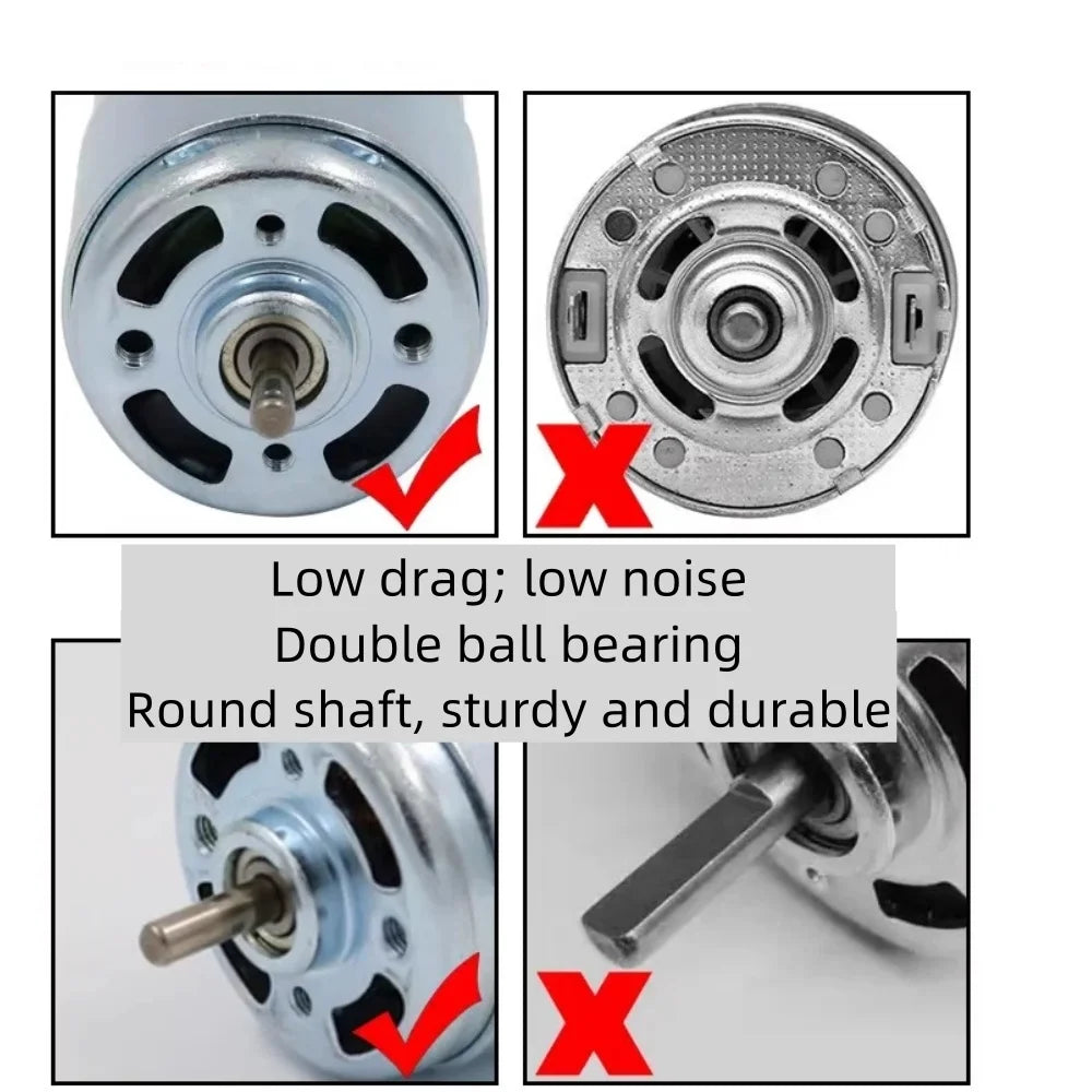 895 High Torque High RPM DC Motors 12V 24V 3000/6000/10000/12000/20000RPM Use For Scooter Cutting Machine Electric Grinder Motor