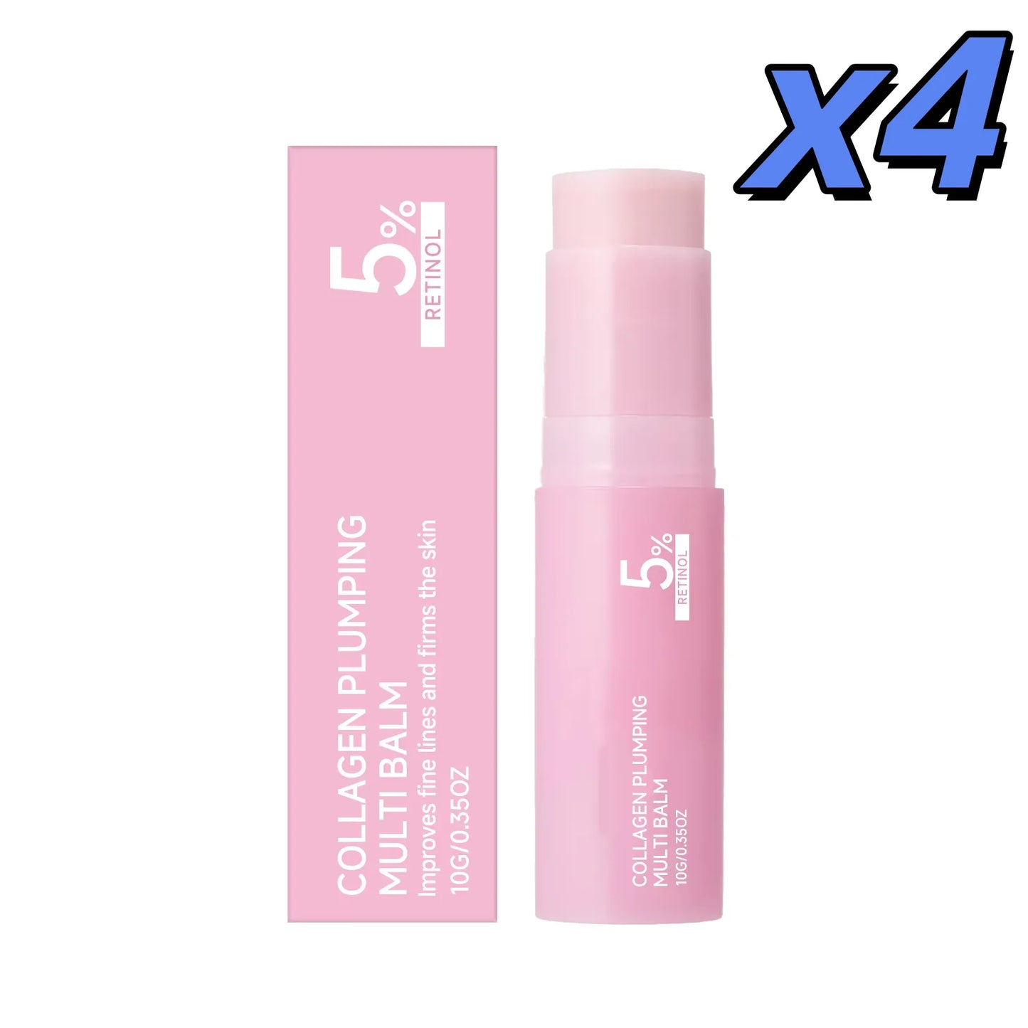 Collagen Plumping Multi Balm 5% Retinol Firming Lifting Fade Fine Lines Hydrating Glowing Increase Elasticity Wrinkle Balm Stick