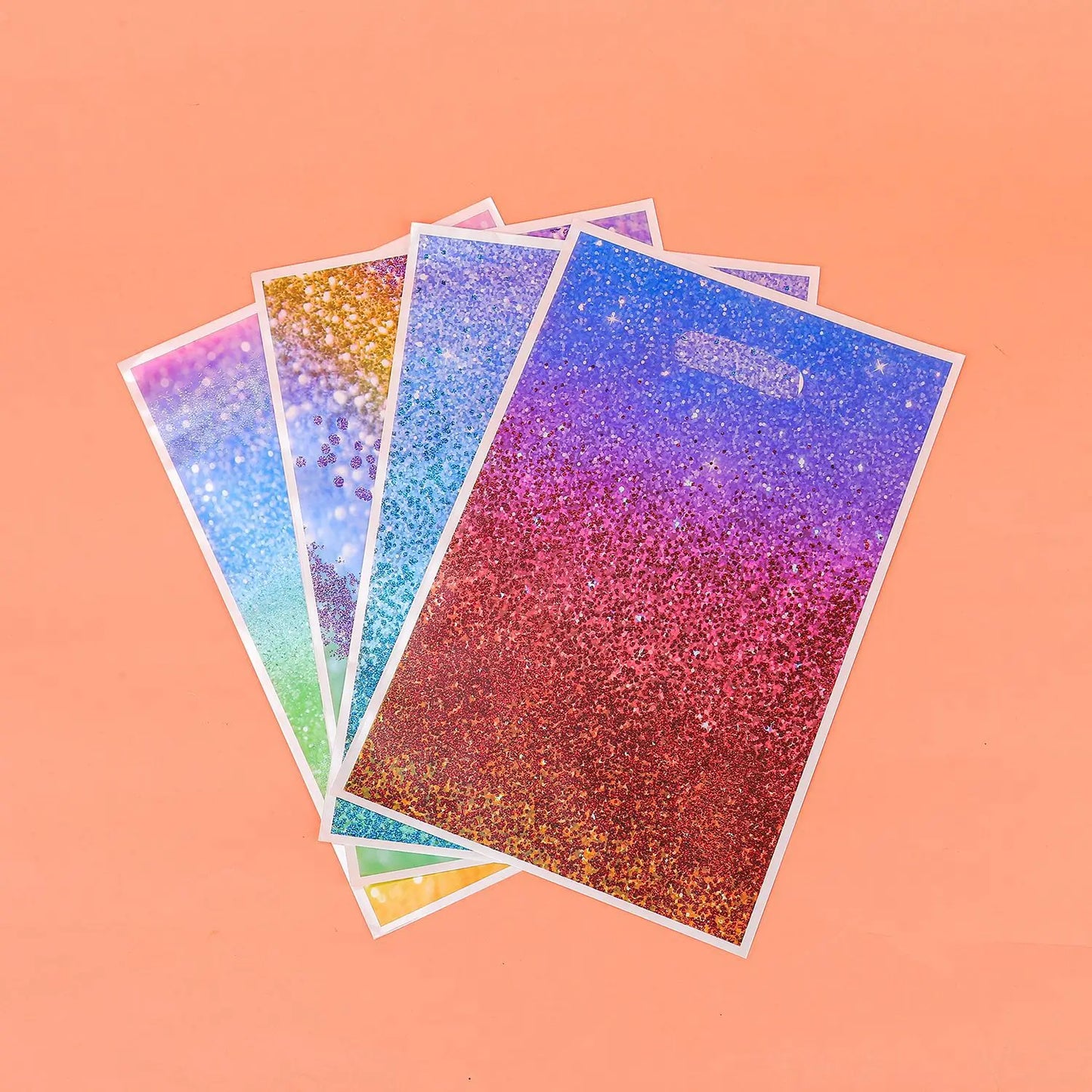 10/30/50pcs Gradient Hand Gift Bag Shining Star Party Gift Bag Galaxy Plastic Gift Bag Birthday Gift Bag Wedding Gift Package