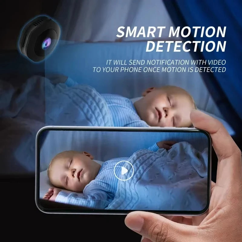 4K Mini Wireless Camera — Night Vision Home Monitor with WiFi
