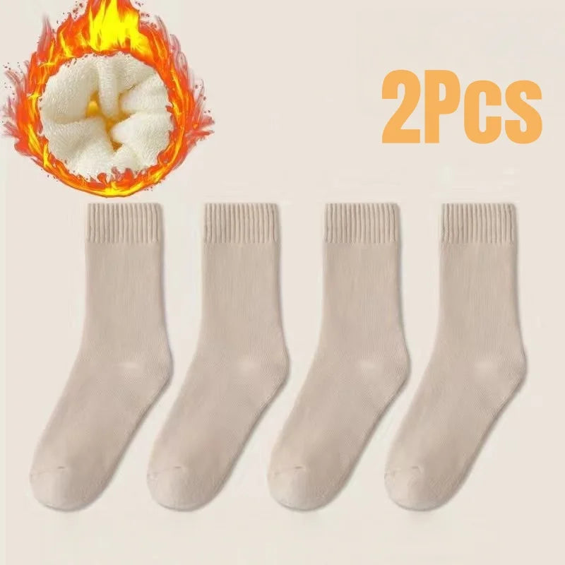 Women's Extra Thick Thermal Socks - Fleece Lined Winter Socks 2 Pairs - photo 8