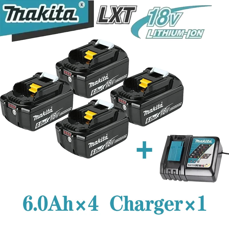 Genuine 6Ah  9Ah makita BL1860 18V Battery Power Tools Li-ion Replacement LXT BL1850 BL1840 for 18V Screwdriver