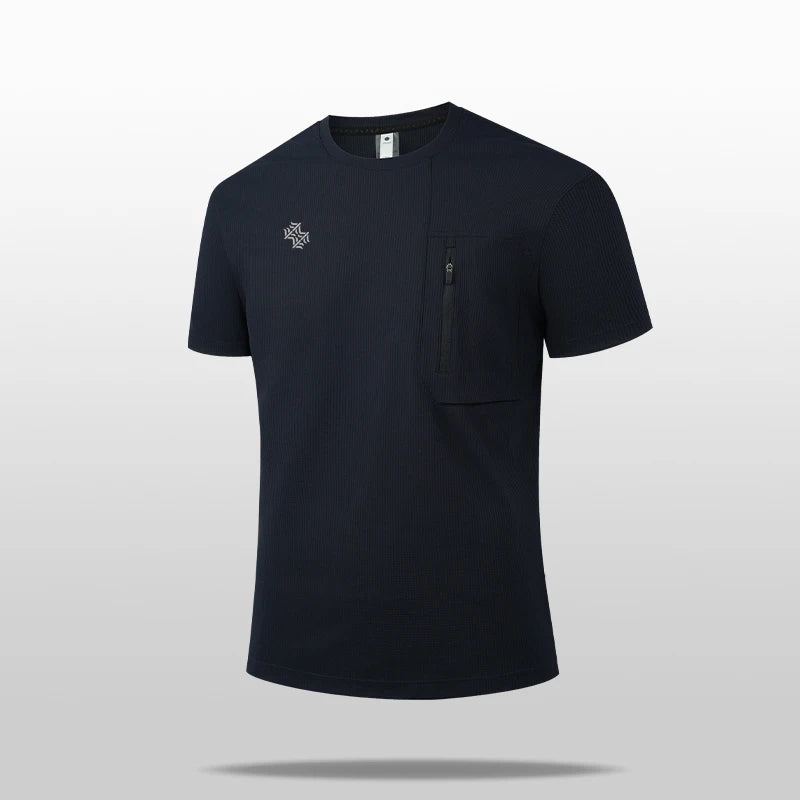 SBWL Summer Men's Casual Outdoor Sports High-Quality Quick-Drying T-Shirt Running Sports Short Sleeve Tees