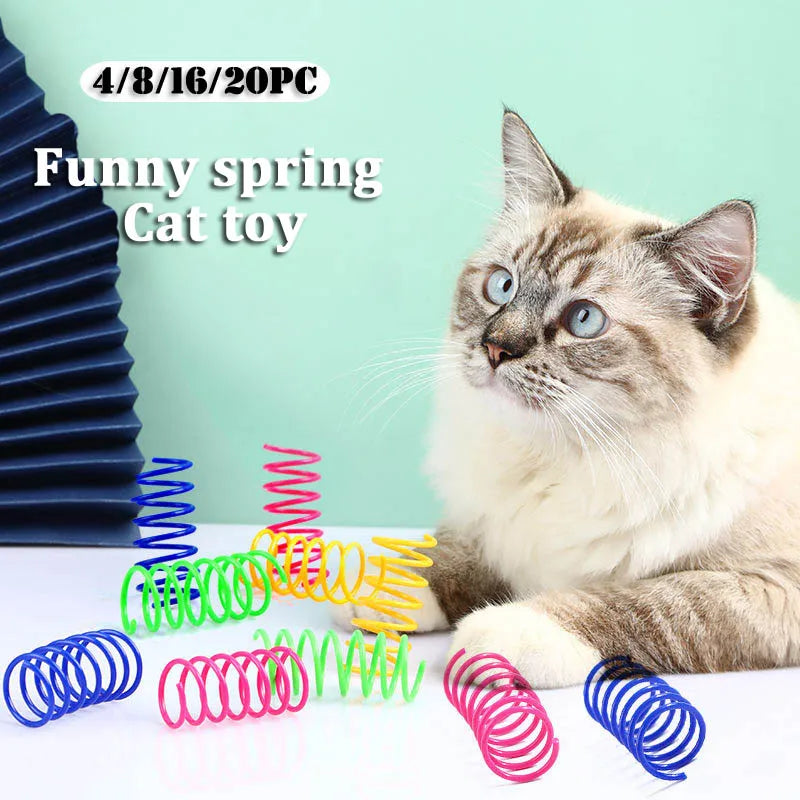 High-Elastic Spiral Spring Cat Toys - Chase & Chew