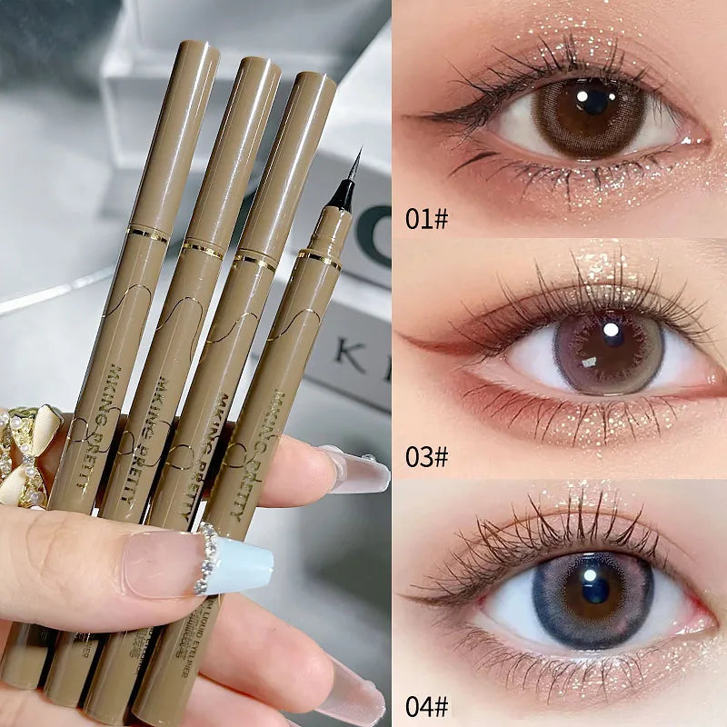 Ultra-Fine 0.005mm Liquid Eyeliner Pen – Waterproof, Quick Dry, Non-Smudge