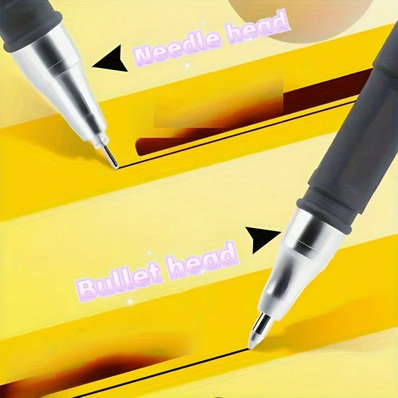 5/10/20pcs Quick-Drying Gel Pens, 0.5mm Fine Tip, Black Ink - Ideal Choice for Office and School clea For school office use only