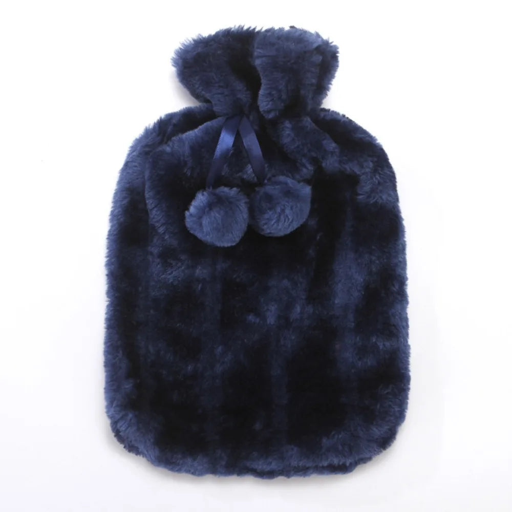 Hot Water Bottle with Soft Protective Case - Reusable Hand and Feet Warmer - photo 12