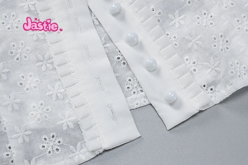 White Lace Tied Square Neck Summer T-shirts Chic Elegant Short Sleeve Tee Cotton Y2K Street Casual Bow Tie-up Top Women