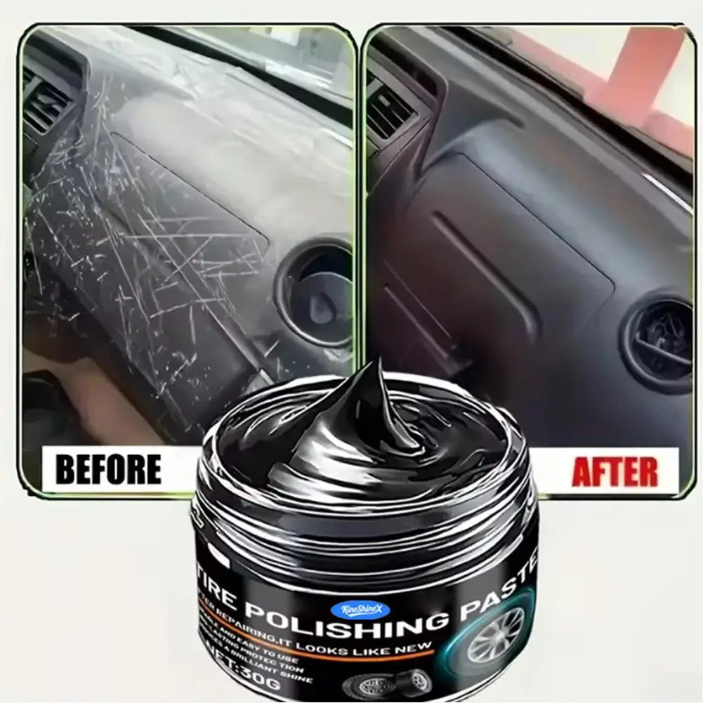 Car Interior Scratch Repair Cream — Plastic Polishing Wax for Dashboard & Trim
