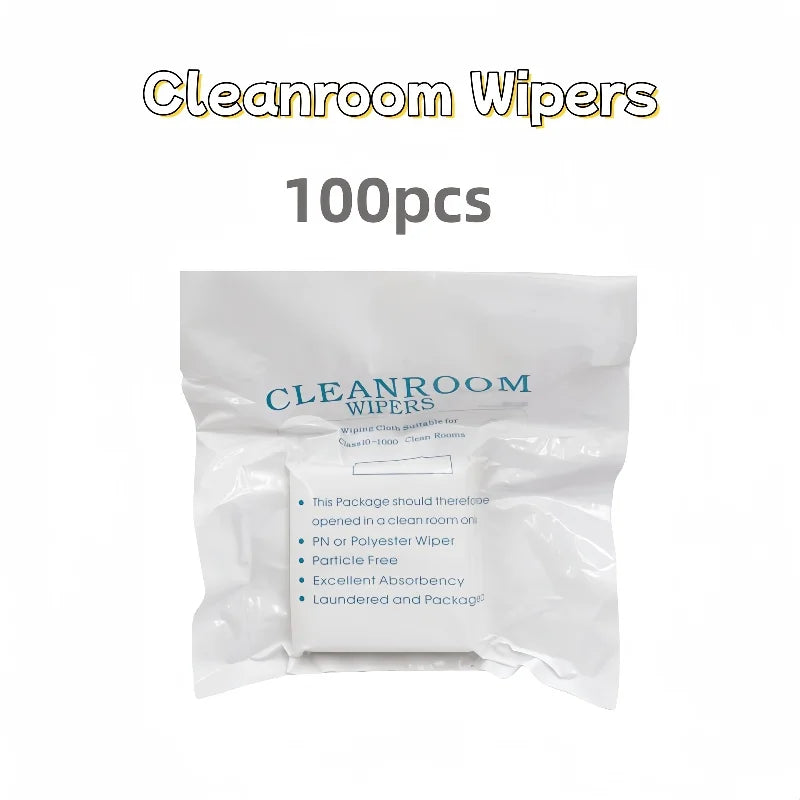High-Quality Dust-Free Cloth 10x10cm Muti-choice Ultra-Soft Microfiber Cleanroom Wiper for PCB Watch Jewelry & Smartphone Repair