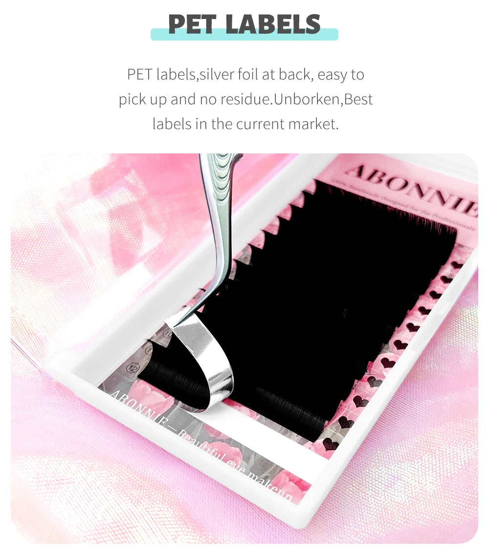 ABONNIE Matte Black Easy Fan Lashes Cashmere Blooming Eyelash Extensions Self-Making Fans Mega Volume Eyelash