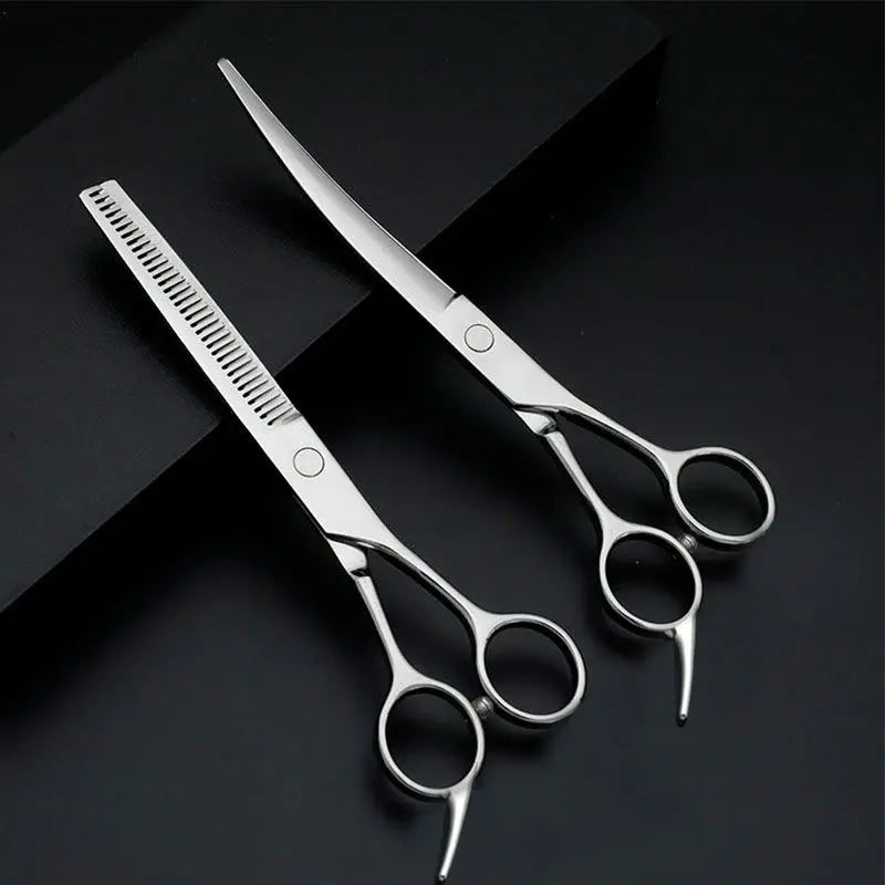 Professional Pet Trimming Scissors Set - Bent Shears – photo 3
