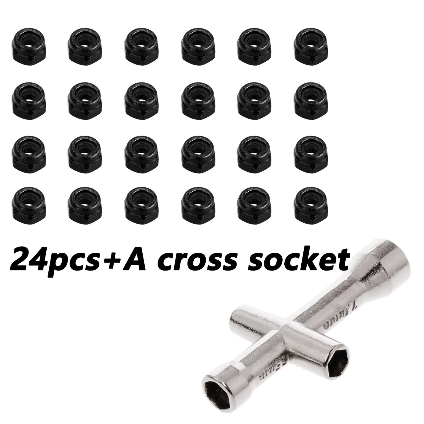 RCXAZ 1.0" Beadlock Wheel Rims 52*19mm Tires Set for 1/18 1/24 RC Crawler Car Axial SCX24 FMS FCX24 TRX4M (W1004-T1014)