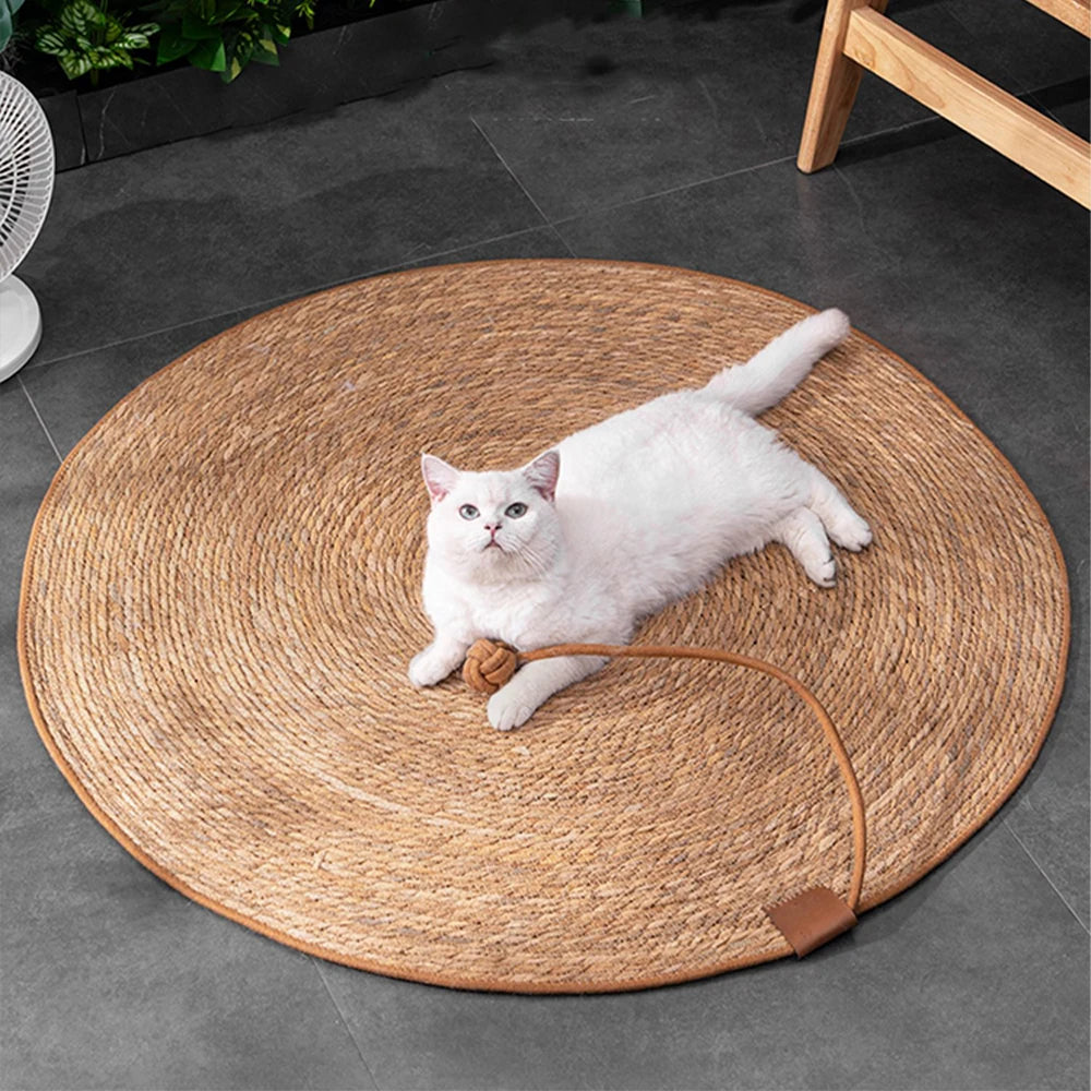 Rattan Scratching Mat for Cats - Woven Vine Claw Board
