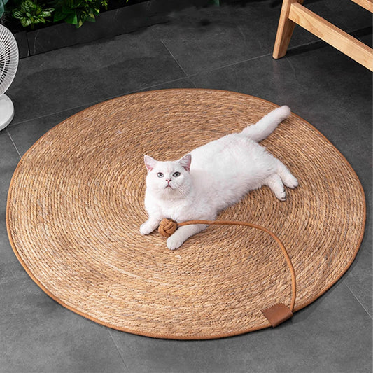 Rattan Scratching Mat for Cats - Woven Vine Claw Board