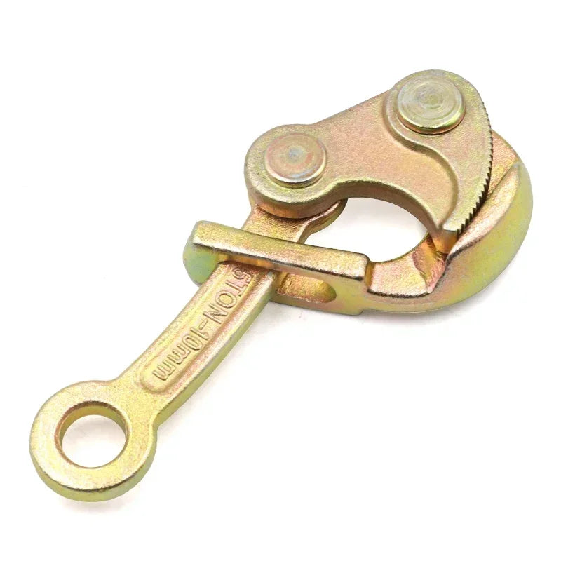 0.5，1Ton Wire Rope Jaw Clamp Multifunctional Electricity Cable Grip Pulling Non-Slip Haven Mini Tightening Tool Carbon Steel