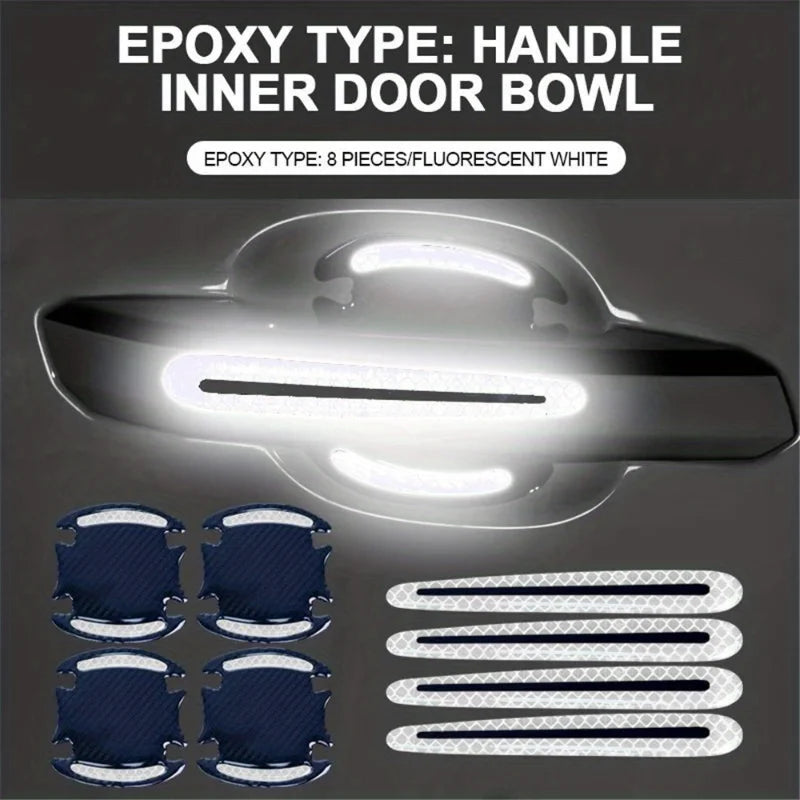8Pcs Car Door Handle Protective Film – Anti-Scratch Transparent Paint Protection Stickers