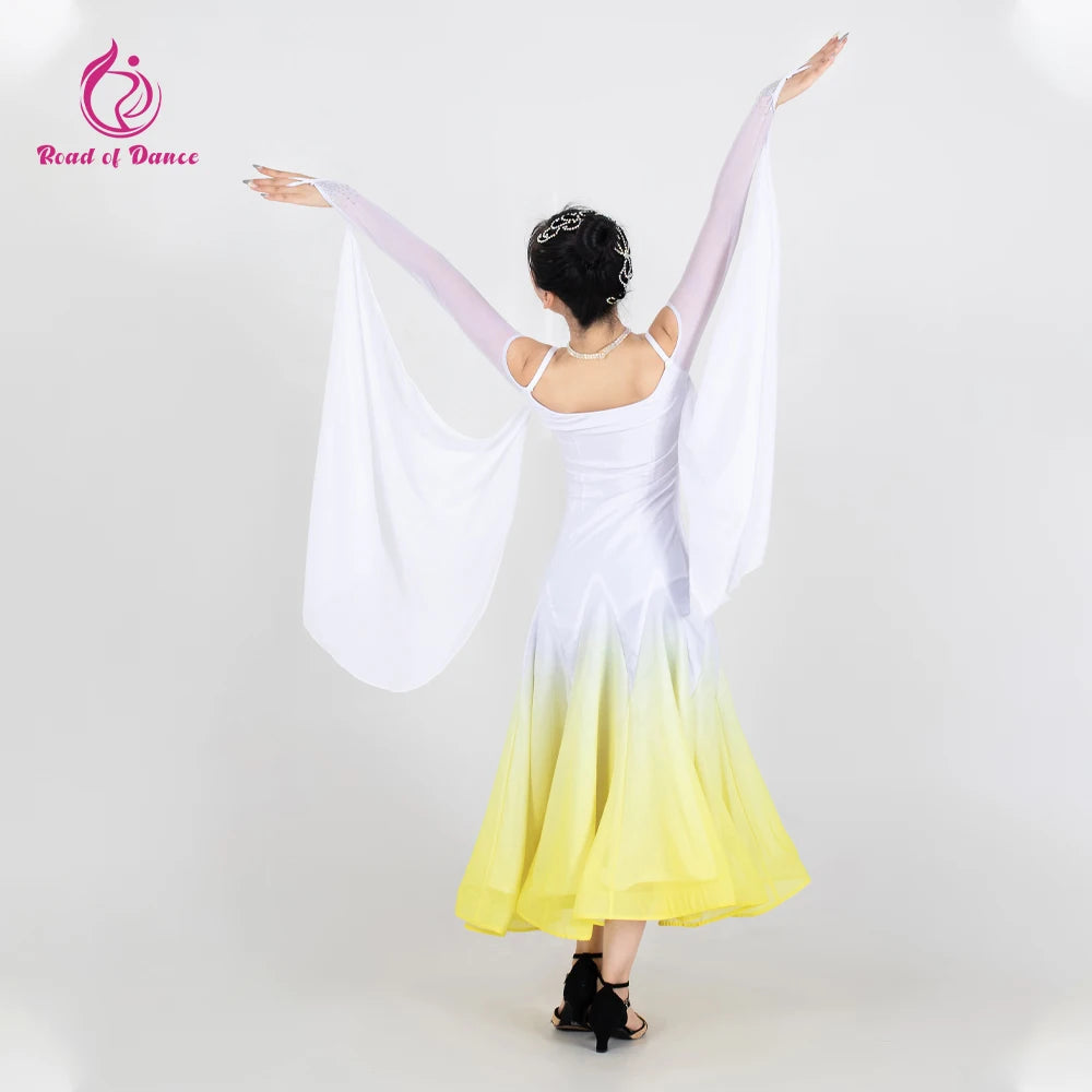 Long modern ballroom evening dress set