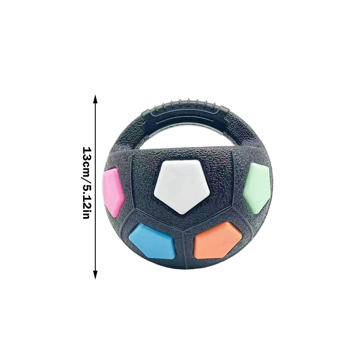 Squeaky Floating Soccer Ball with Handle - Dog Tug Toy – photo 6