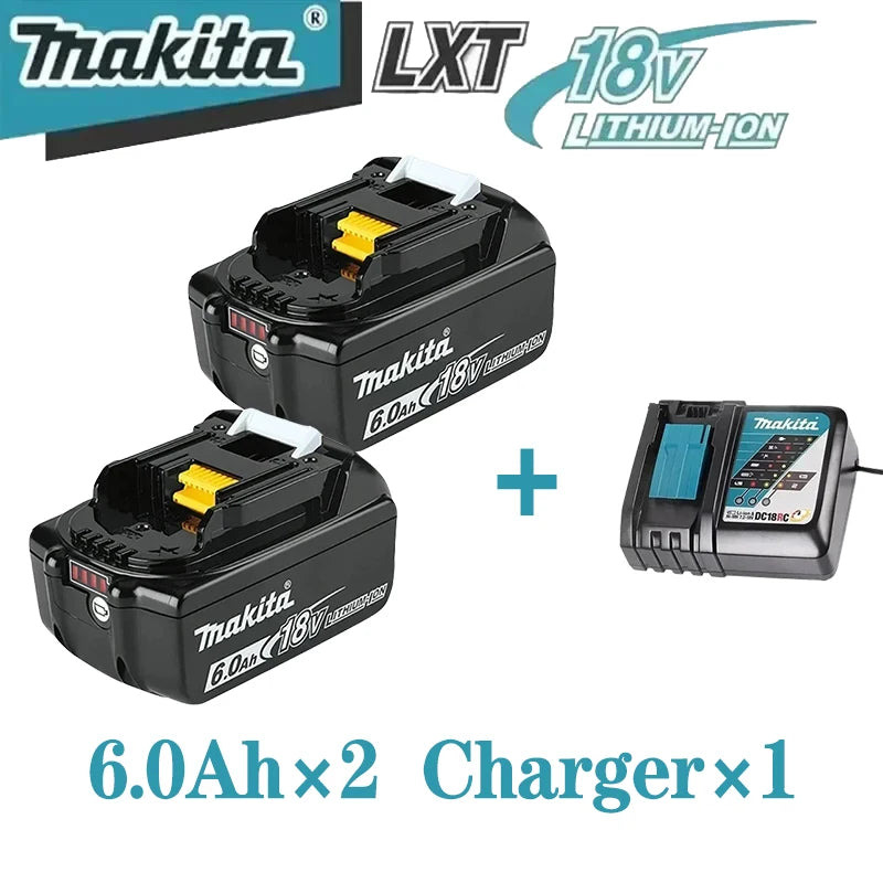 Genuine 6Ah  9Ah makita BL1860 18V Battery Power Tools Li-ion Replacement LXT BL1850 BL1840 for 18V Screwdriver