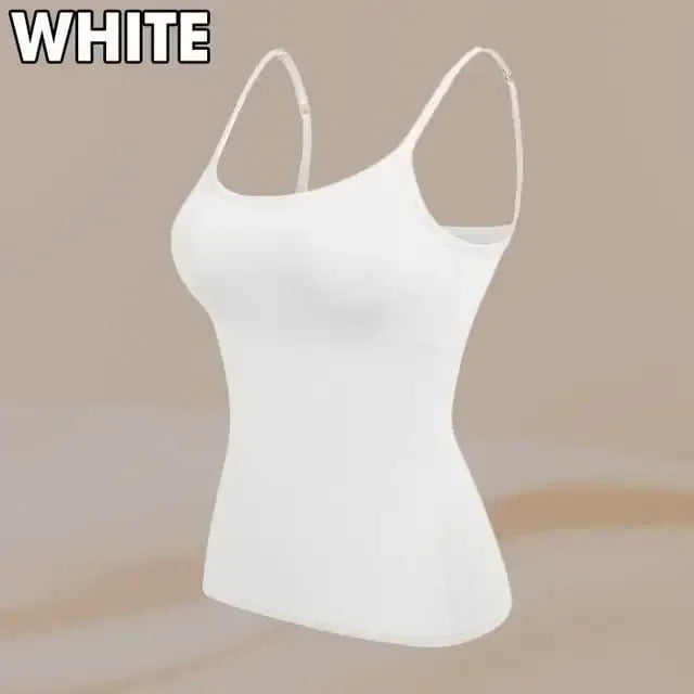 Women's Cami Bra Tank Top – Built-In Padded Bra Camisole | Wireless, Breathable & Seamless | S-6XL