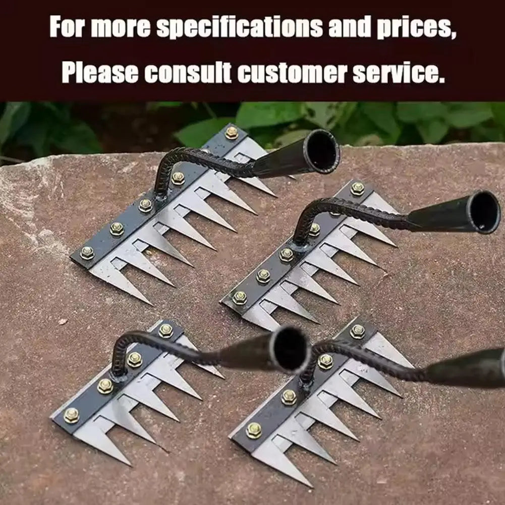 5/6/7/8 Garden Hoe Weeding Tool Digging Wild Vegetables Weeding Loosening Soil Agricultural Farm Tools Menggang Rake Accessories