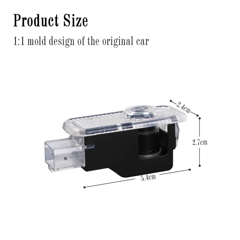 LED Door Projector Welcome Light for Audi A1/A3/A4/A5/A6/A7/Q2/Q3/Q5/Q7/Q8/S3-S8/TT/RS