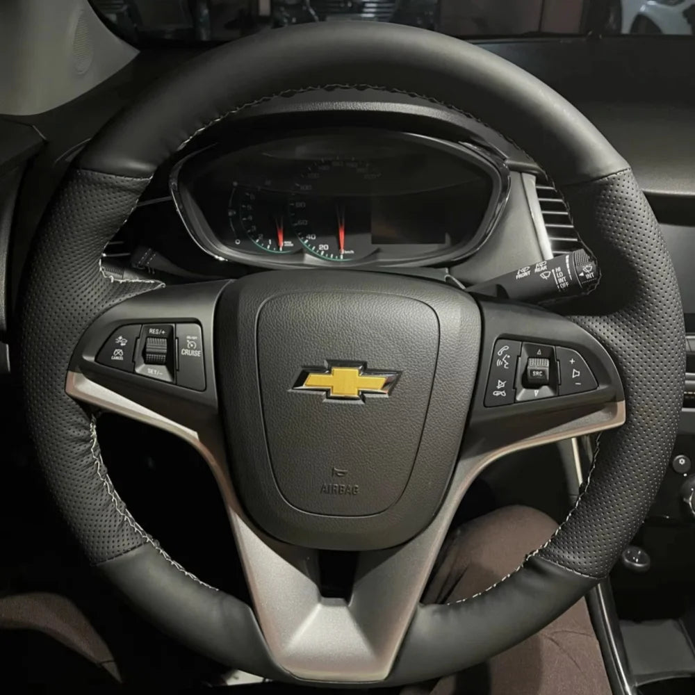 Customization Hand Sewing Microfiber Leather Car Steering Wheel Cover Accessories For Chevrolet Cruze Hatchback Sedan 2009-2014