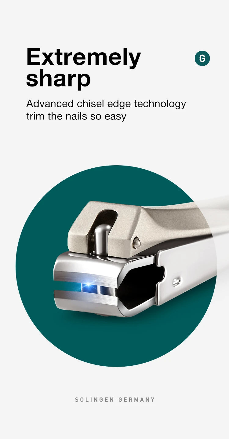 MR.GREEN Professional Nail Clipper Set – Anti-Splash Stainless Steel Fingernail & Toenail Cutter | Ergonomic Bionic Design Manicure & Pedicure Tool