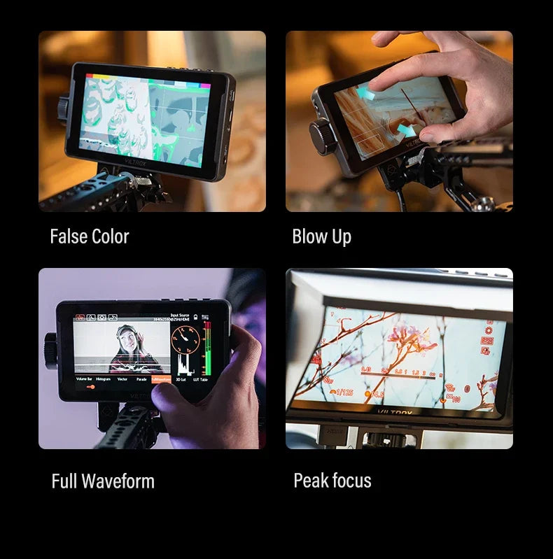 VILTROX DC-550/DC-550PRO Profissional Camera Studio Monitor 5.5 Inch 4K 30Hz HDMI Touch Screen 3D LUT 1920x1080 Director Monitor