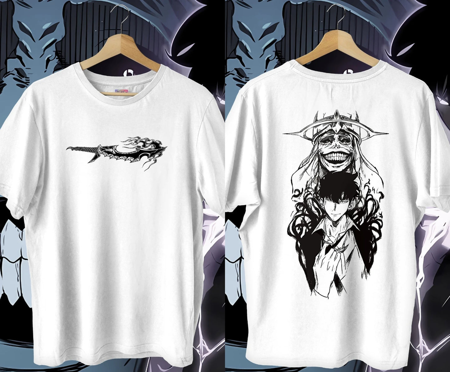 Solo nivellement Arise t-shirt surdimensionné japonais femmes hommes coton Y2k manches Streetwear Hip Hop haut t-shirts