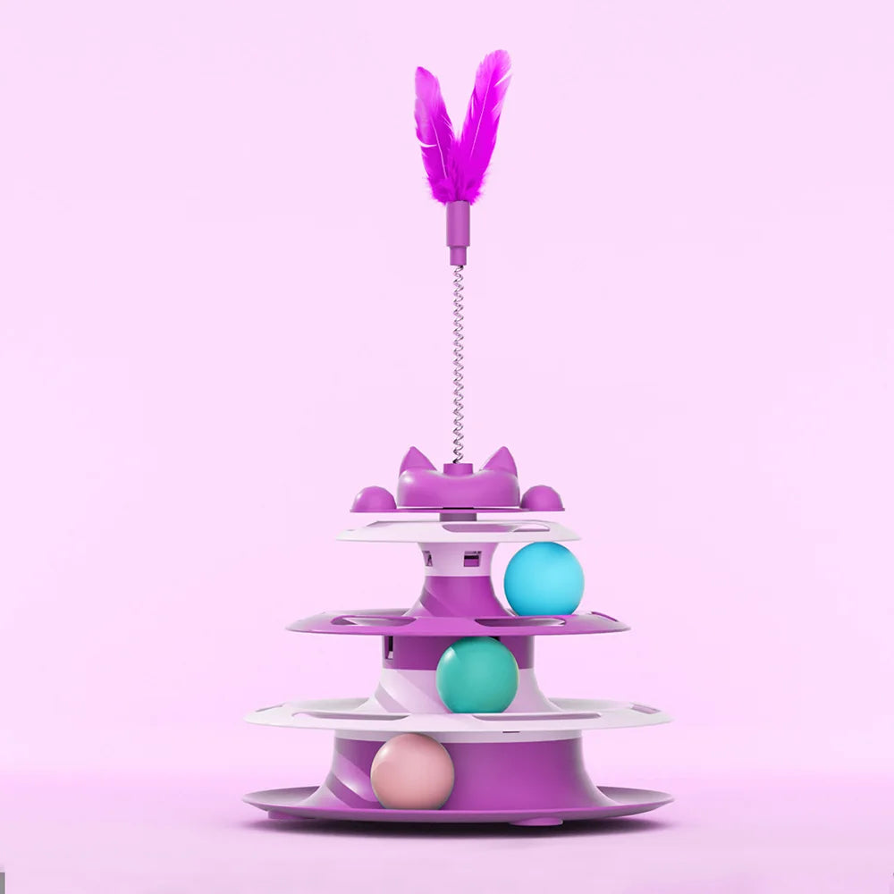 Cat Turntable & Teaser Set - Interactive Anti-Boredom Toy – photo 9