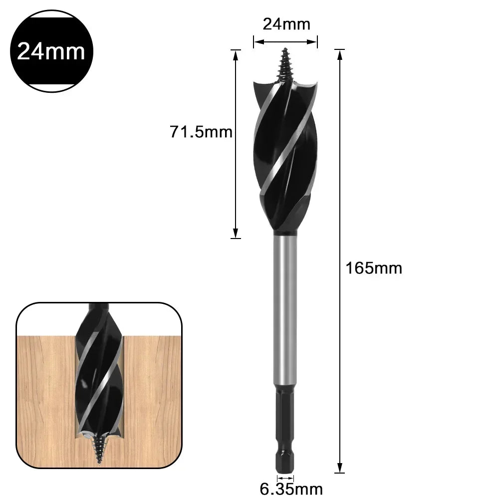 Hole Opener 10-35mm 1/4'' Hex Shank Twist Drill Bit, Reamer Auger Carpenter Joiner broca Drill Bits for Wood  Woodworking Tools