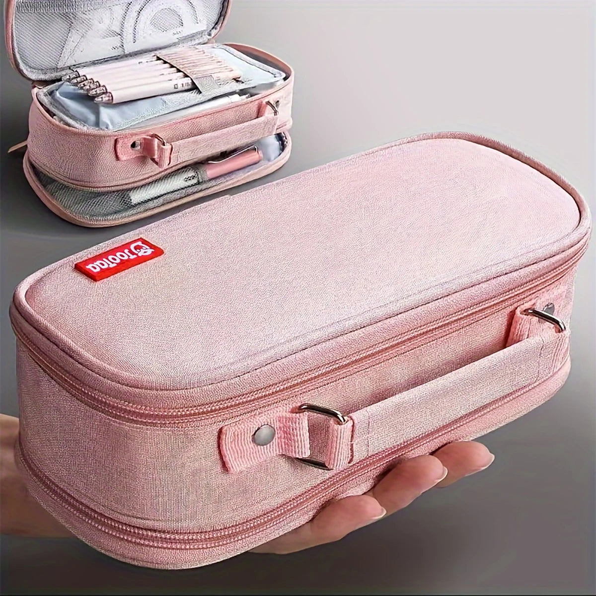 Portable Large Capacity Pencil Case Upper Pen Box Multifunctional Stationery Bag Boy Back to School Office Supplies Stationery