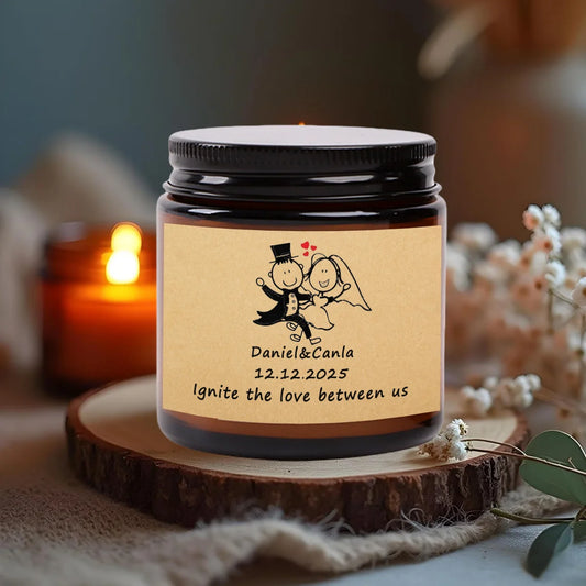 Custom Photo Scented Candle - 3.5oz Personalized Aromatherapy Gift
