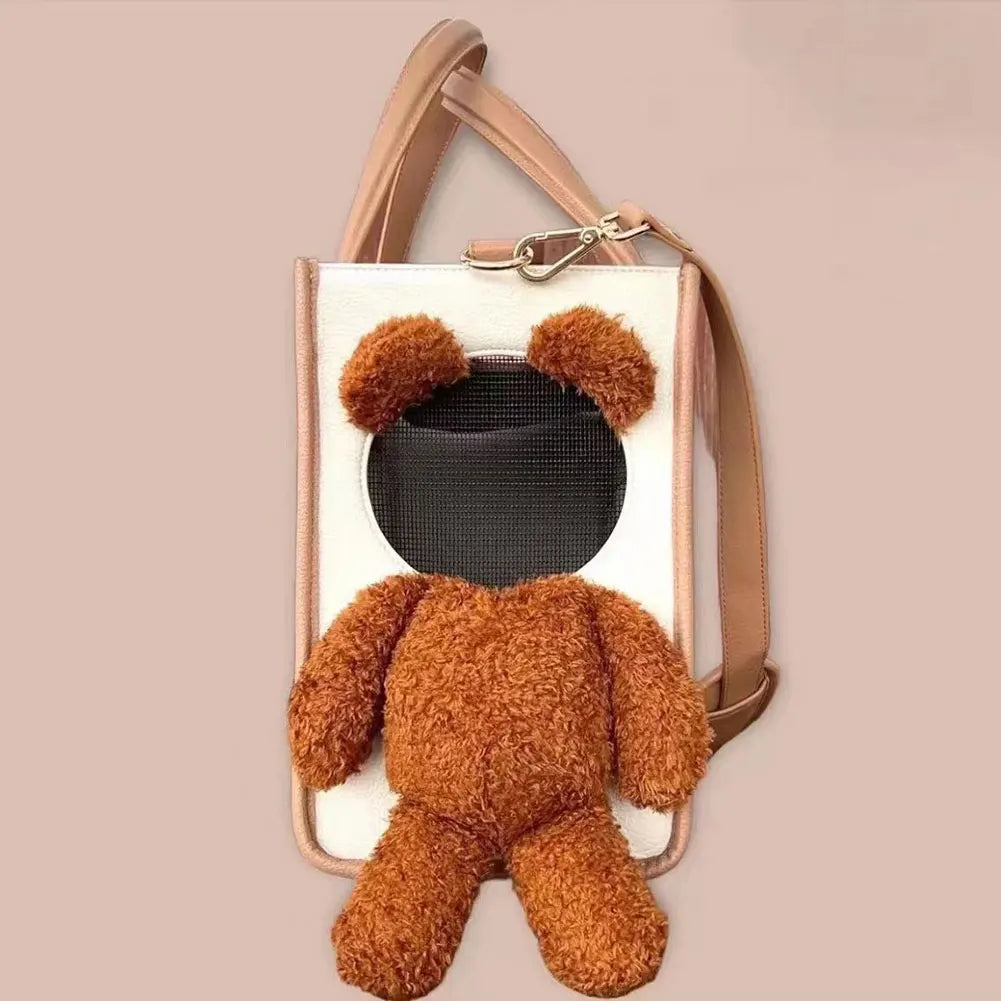 Bear Design Pet Tote Carrier - Large Capacity Travel Bag – photo 4