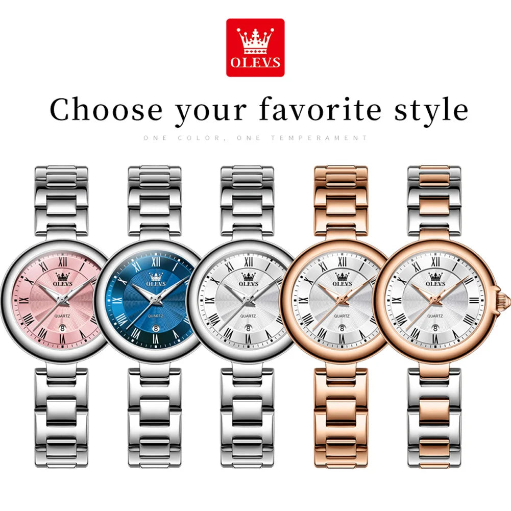 OLEVS Brand new minimalist and fashionable quartz watch, waterproof women's watch 5608